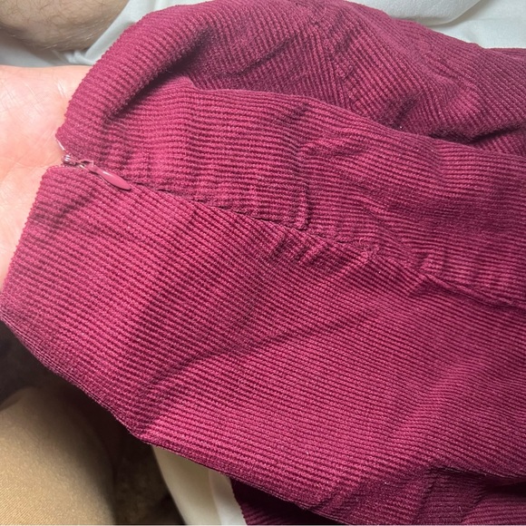 Burgundy Angel Kiss Corduroy Skirt- Size Large - Picture 6 of 6